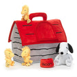 Conjunto de peluche clásico de Snoopy de Lambs &amp; Ivy: casa de perro con animales - Bambi Baby