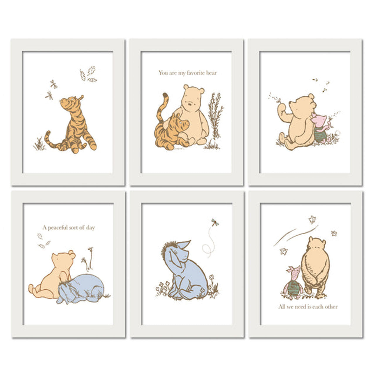 Lambs & Ivy Disney Unframed Wall Art Winnie the Pooh- Bambi Baby