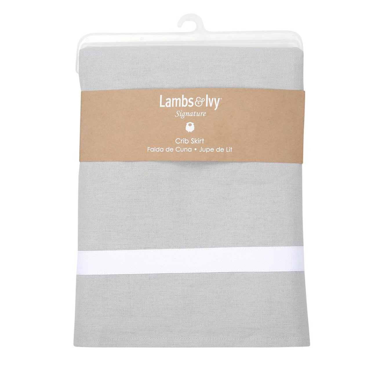 Saia de berço de linho cinza Lambs &amp; Ivy- Bambi Baby