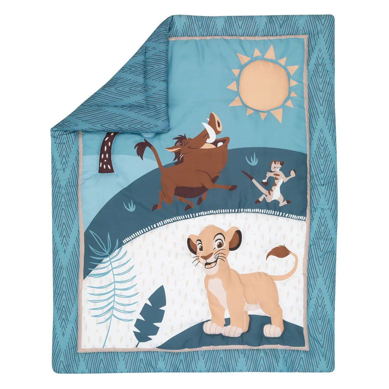 Lambs & Ivy Lion King Adventure 3-Piece Mini Crib Bedding Set- Bambi Baby