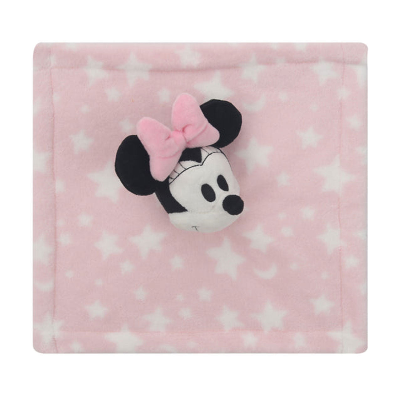 Lambs & Ivy Minnie Mouse Pink Stars Security Blanket- Bambi Baby