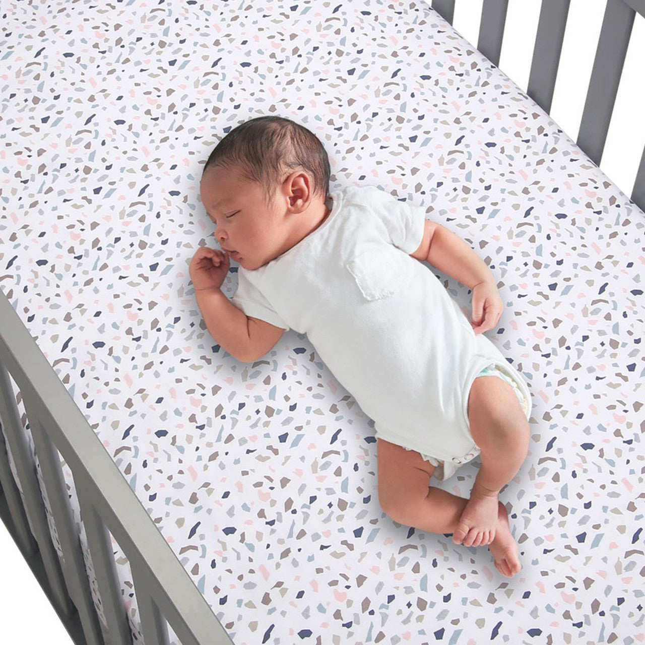 Lambs & Ivy Speckled Crib Sheet- Bambi Baby