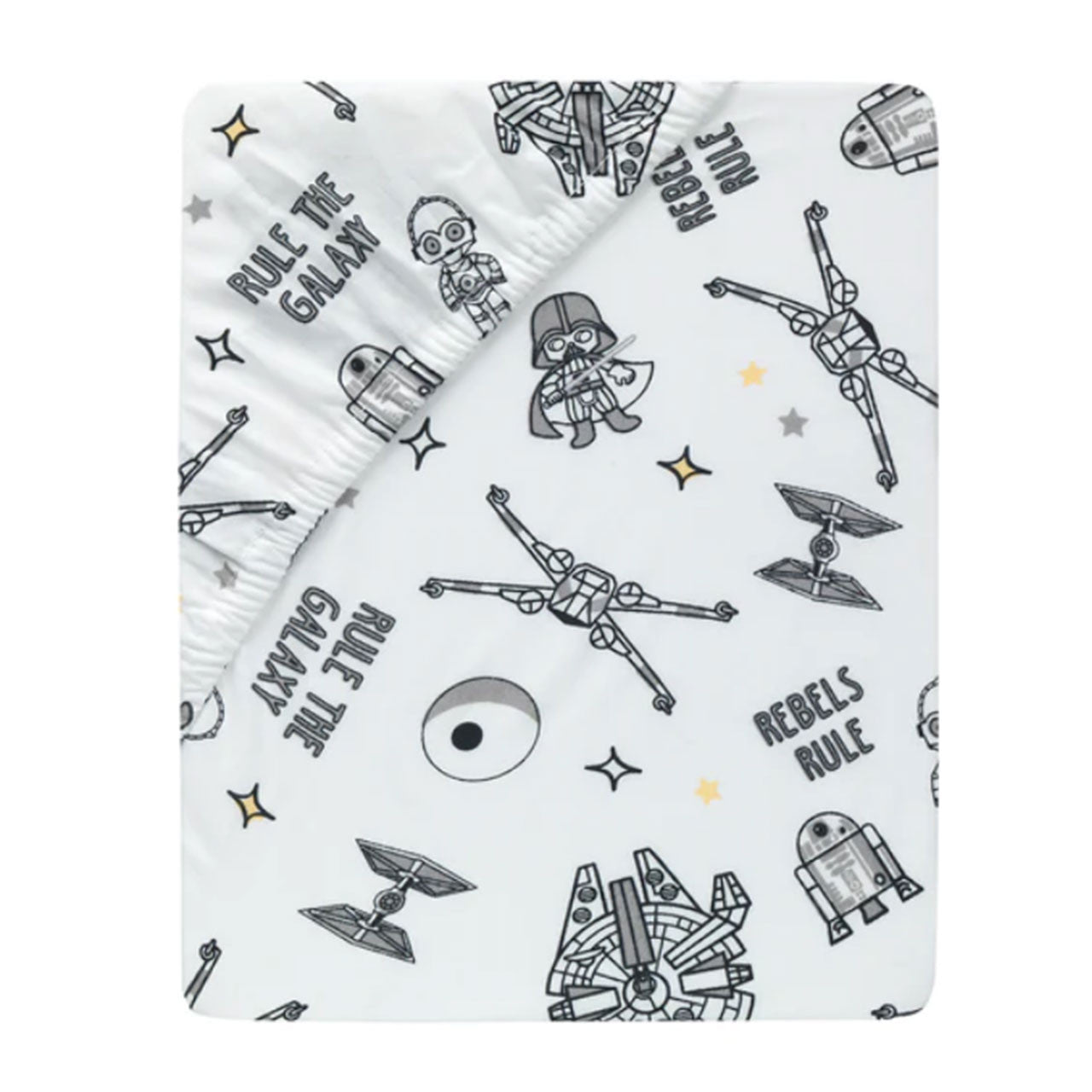 Lambs & Ivy Star Wars Millennium Falcon Sheet- Rebels Rule- Bambi Baby
