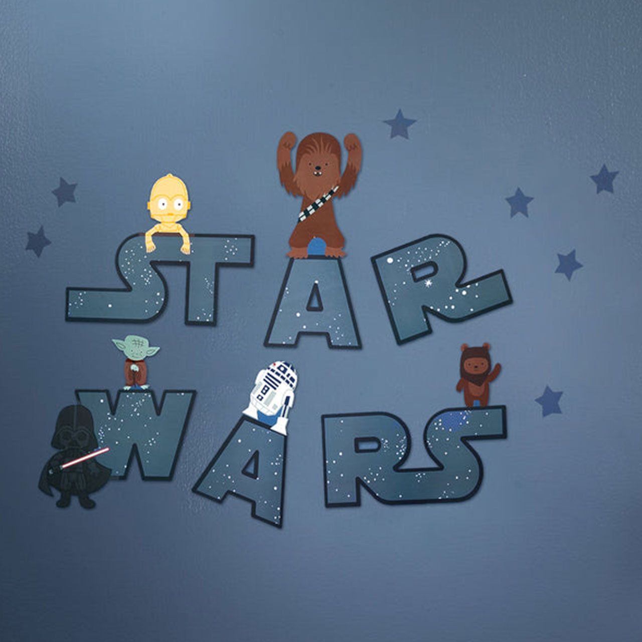 Lambs & Ivy Star Wars Millennium Falcon Wall Decals- Star Wars Logo- Bambi Baby