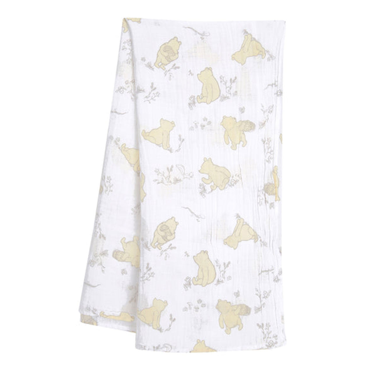 Lambs & Ivy Winnie the Pooh Swaddle Blanket & Mini Plush- Bambi Baby