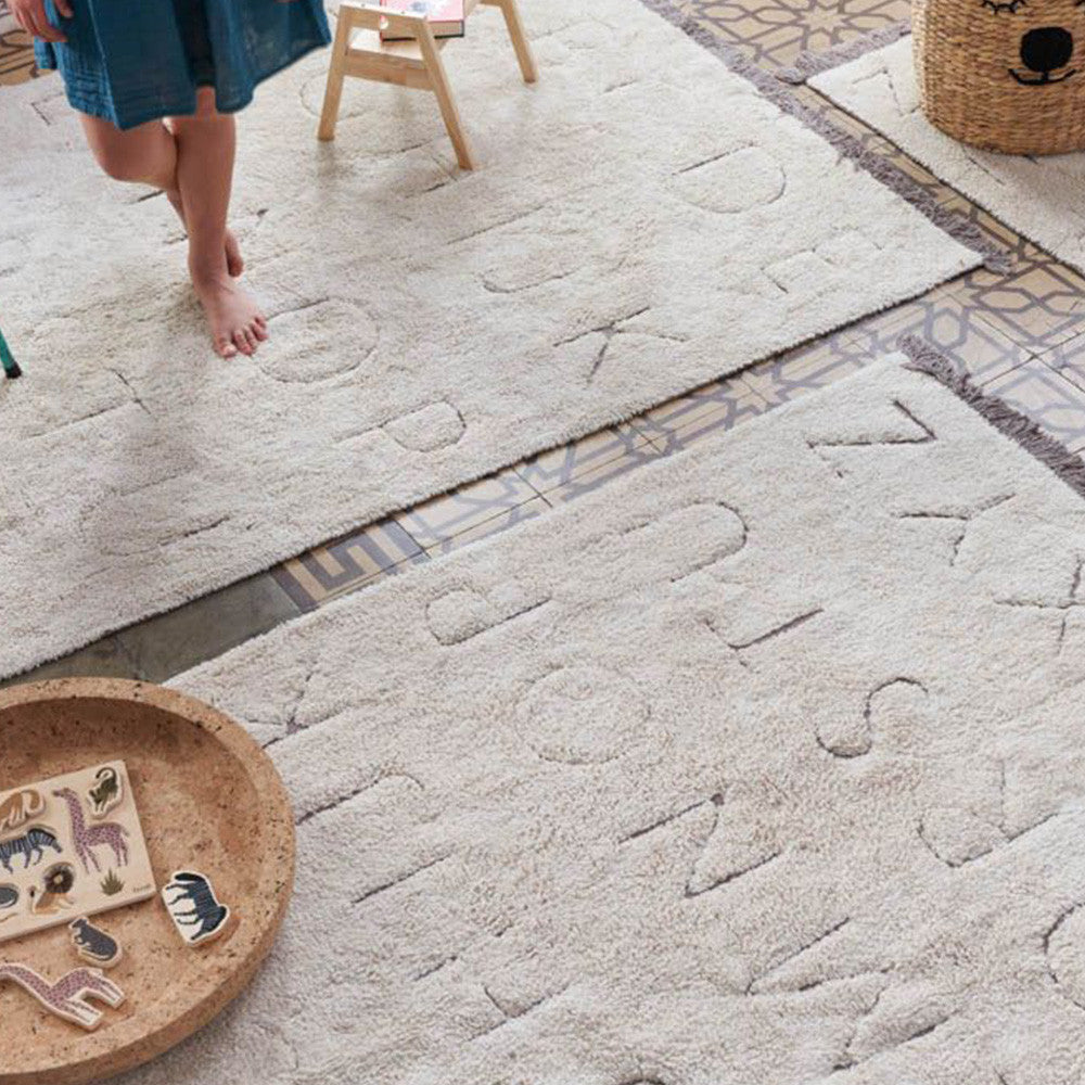 Lorena Canals RugCycled Medium Washable Rug ABC- Bambi Baby