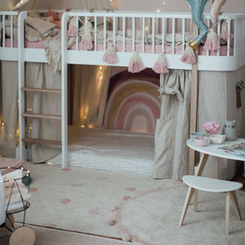 Lorena Canals Washable Rug Hippy Dots Natural - Vintage Nude- Bambi Baby