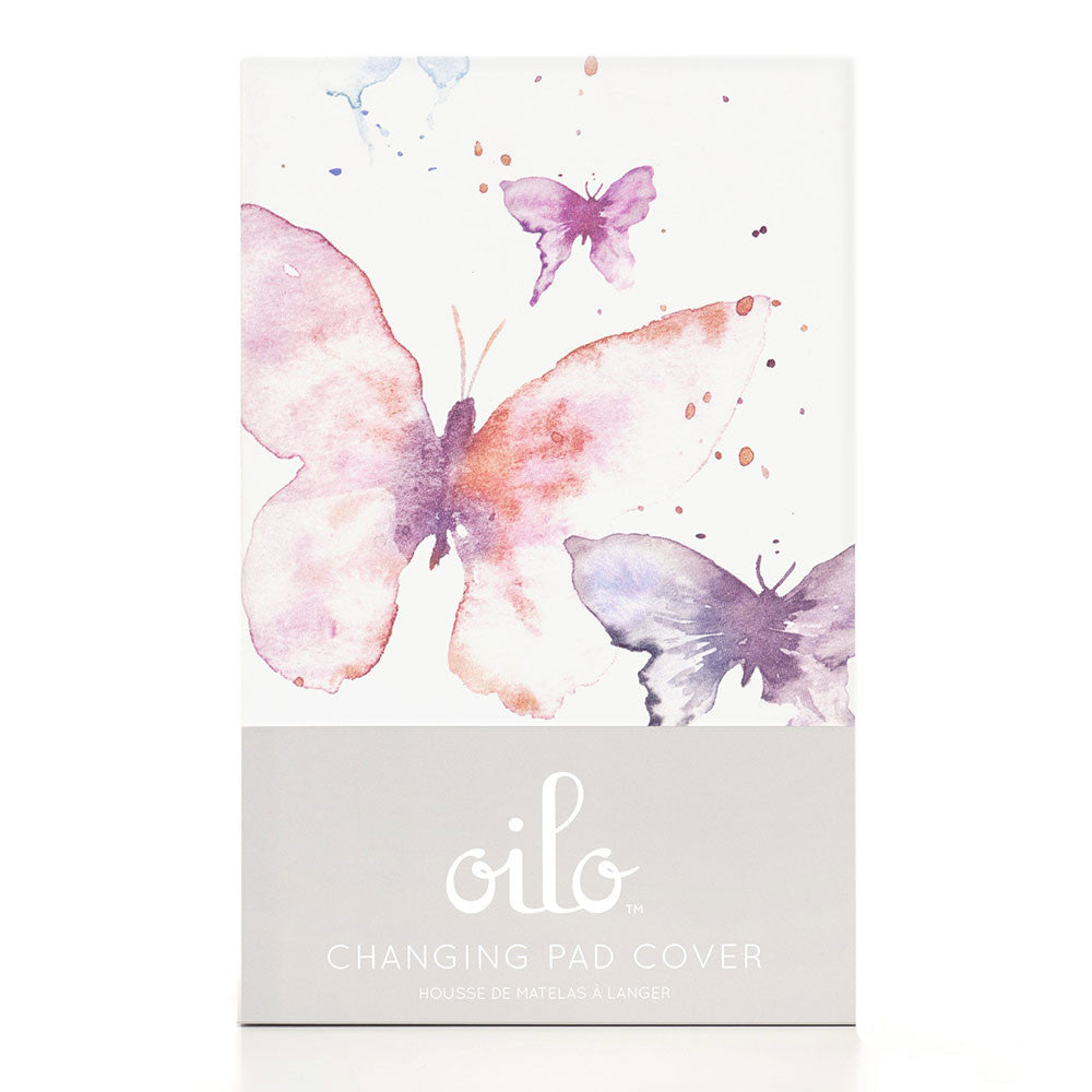 Oilo Butterfly Jersey Changing Pad Cover- Bambi Baby