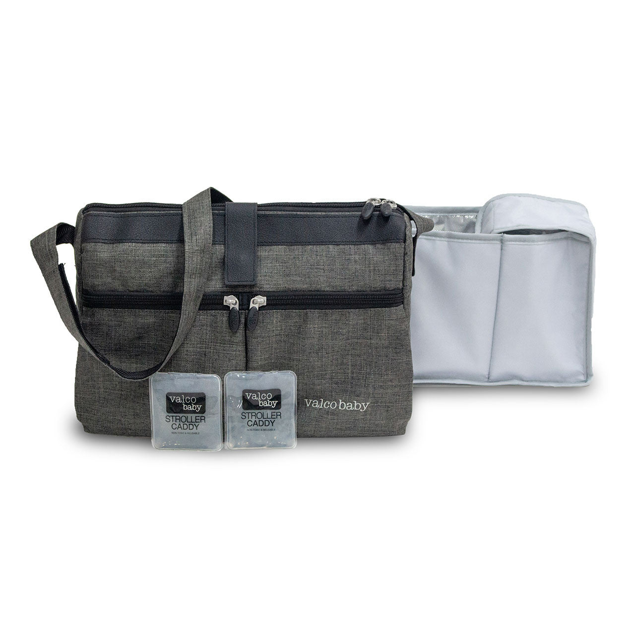 Bolsa multiusos Valco en color carbón- Bambi Baby
