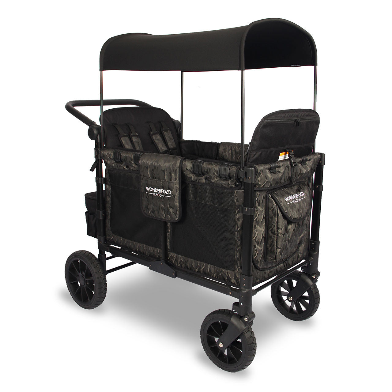 Cochecito Wonderfold W4 LUXE Quad en camuflaje verde sombra- Bambi Baby