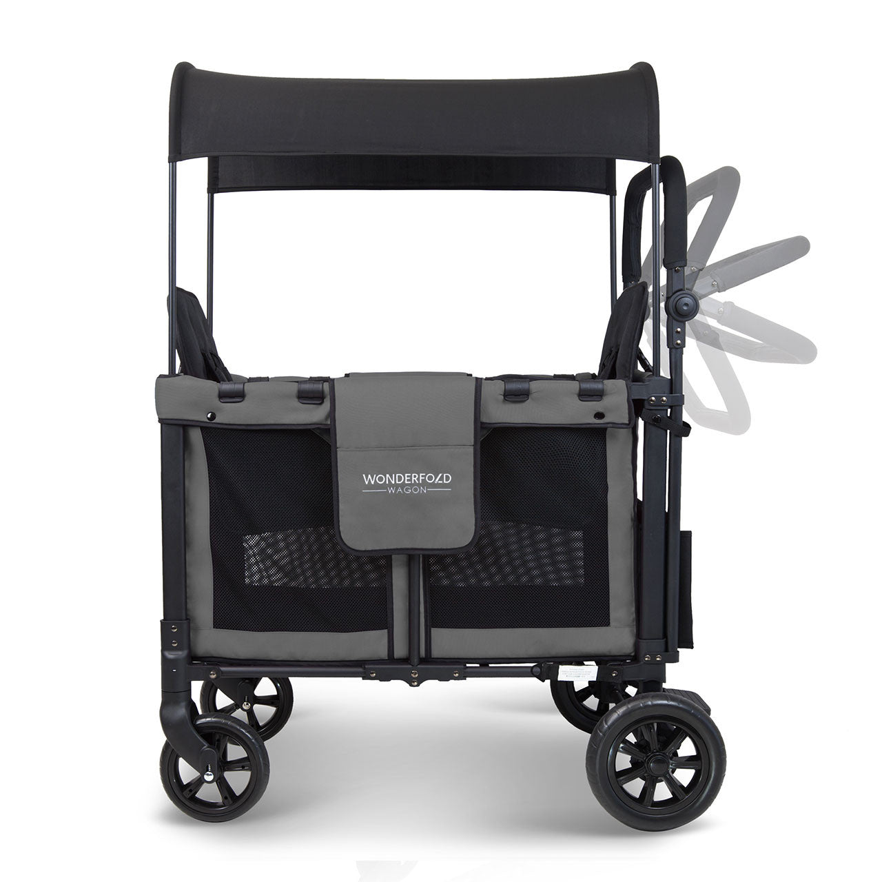 Cochecito doble Wonderfold W2 Elite en gris carbón- Bambi Baby