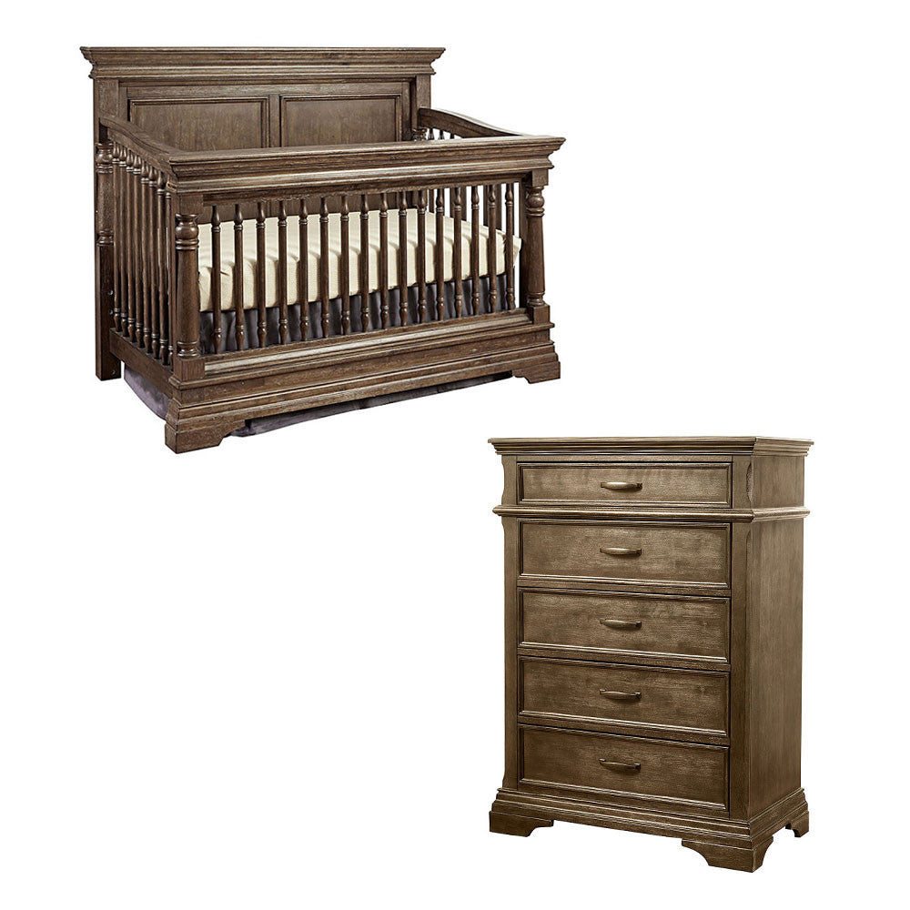 Stella Baby and Child Kerrigan 2 Piece Nursery Set in Caf- Bambi Baby