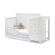 Sorelle Berkley Crib & Changer Panel Crib in White - Bambi Baby