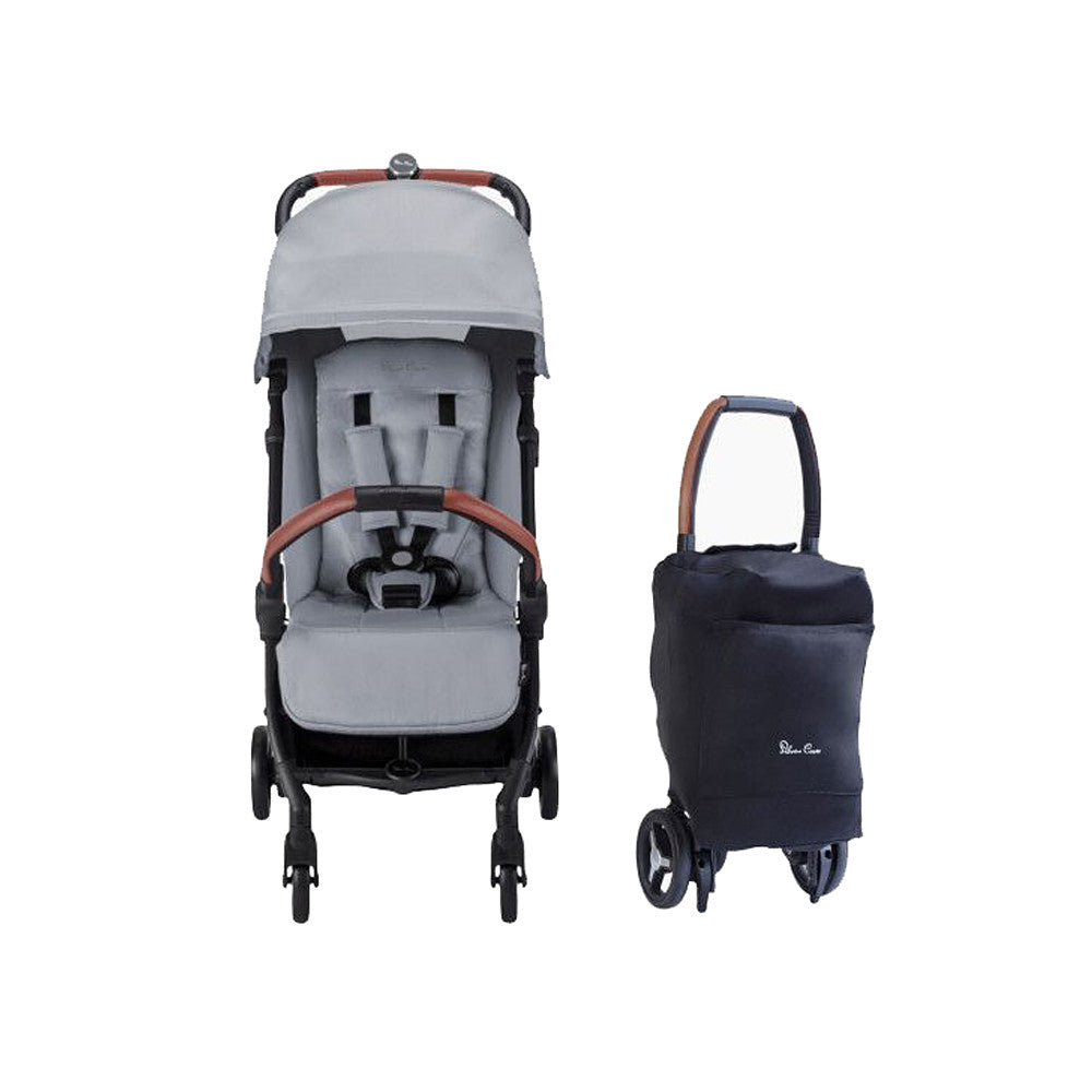 Silver Cross  Jet Ultra Compact Stroller in Silver- Bambi Baby