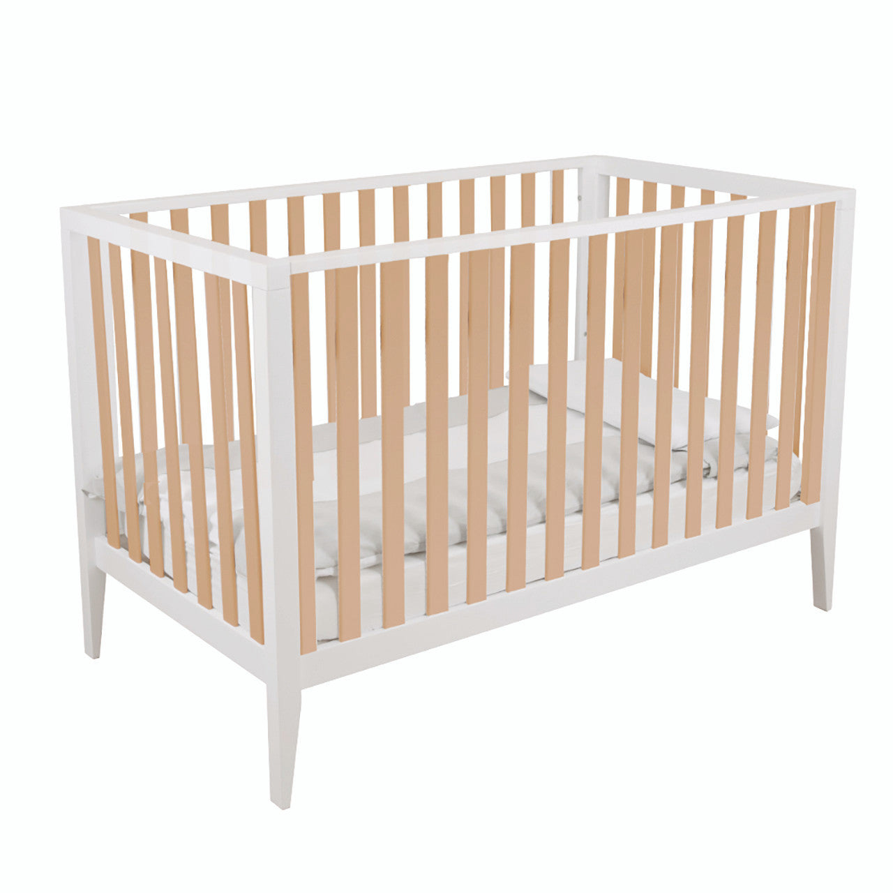 Cuna Pali Bernini Classico en blanco/natural - Bambi Baby