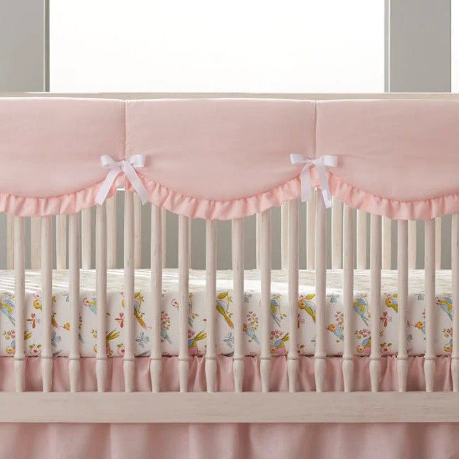 Liz and Roo Petal Pink Linen with Petal Ruffles- Bambi Baby