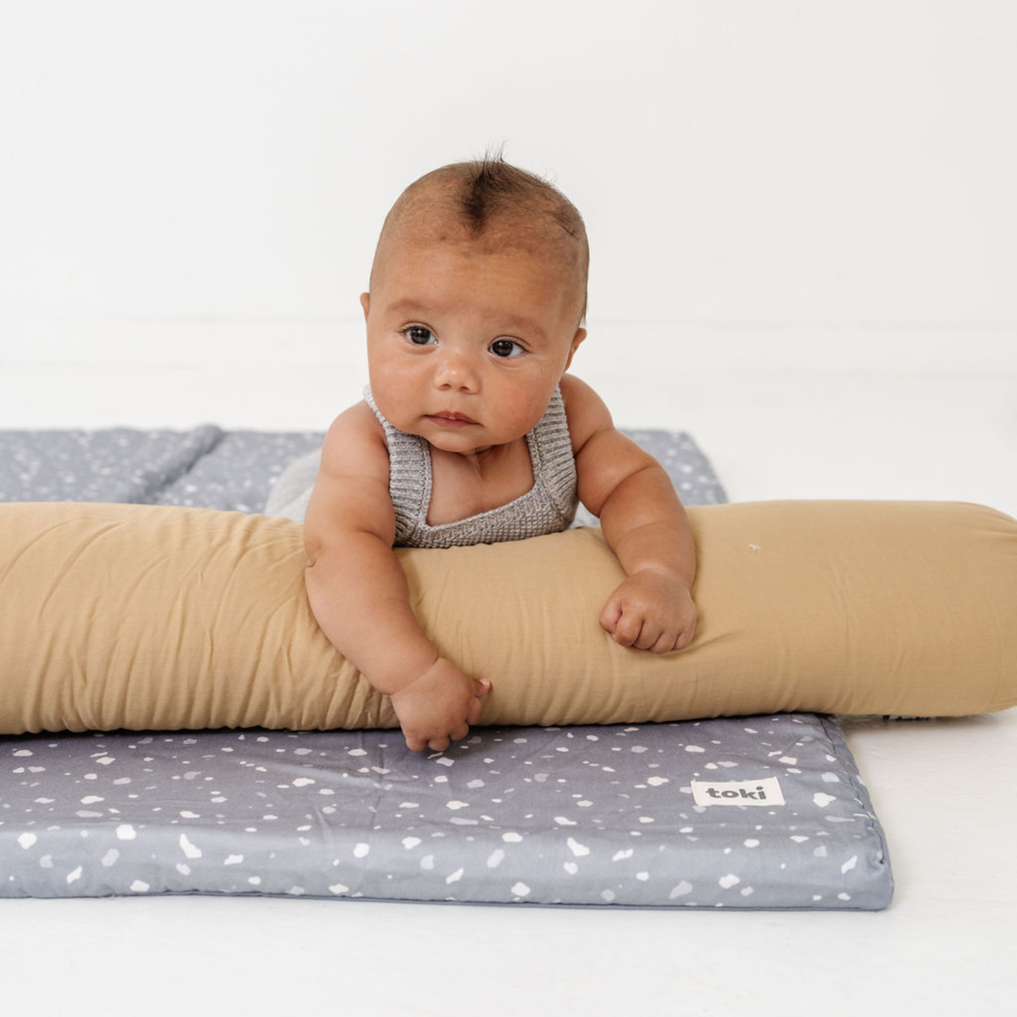 Toki Kids Terrazzo Slate Organic Cotton Mat- Bambi Baby