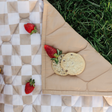Toki Kids Checker Toffee Picnic Blanket - Bambi Baby