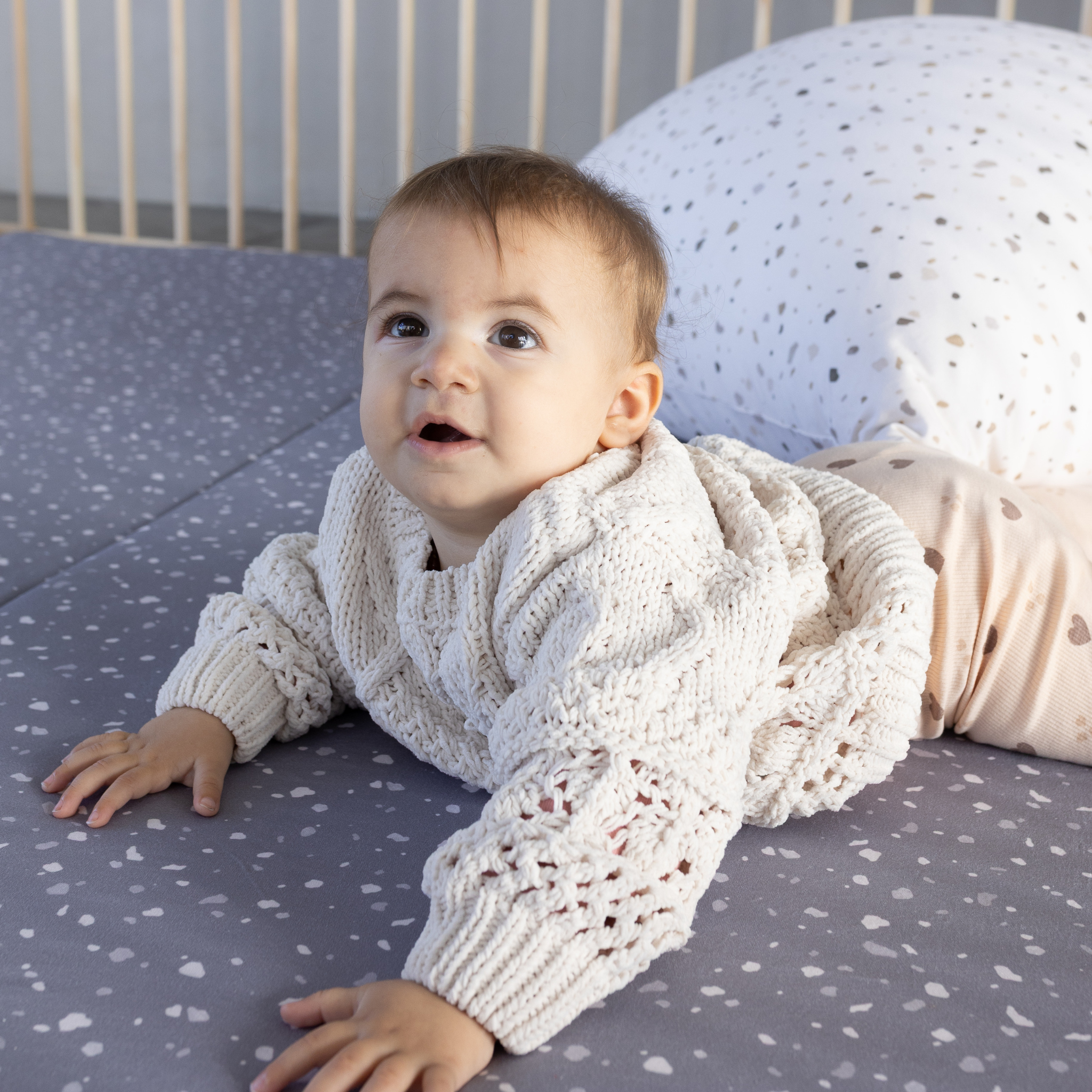Toki Kids Terrazzo Slate Organic Cotton Mat- Bambi Baby