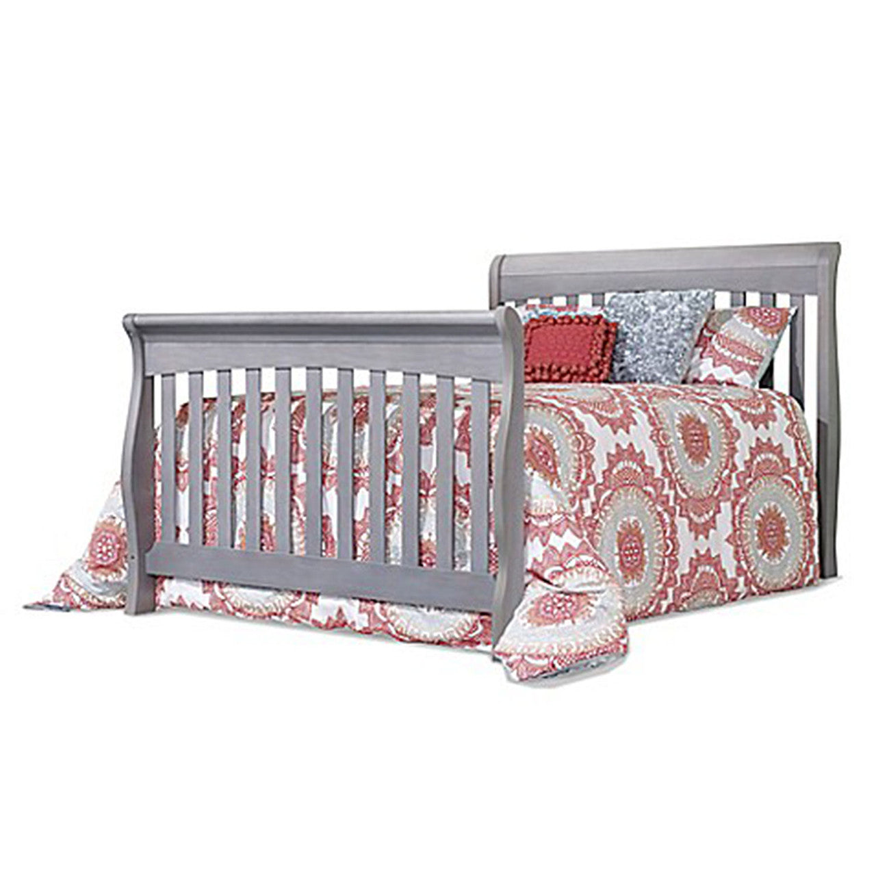 Sorelle Princeton Elite Crib & Changer Full Bed Rails in Weathered Grey- Bambi Baby