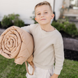 Toki Kids Checker Toffee Picnic Blanket - Bambi Baby