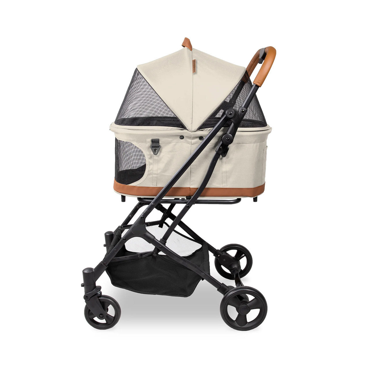 Wonderfold Pet Stroller with Removable Carriage in Sandy Beige- Bambi Baby