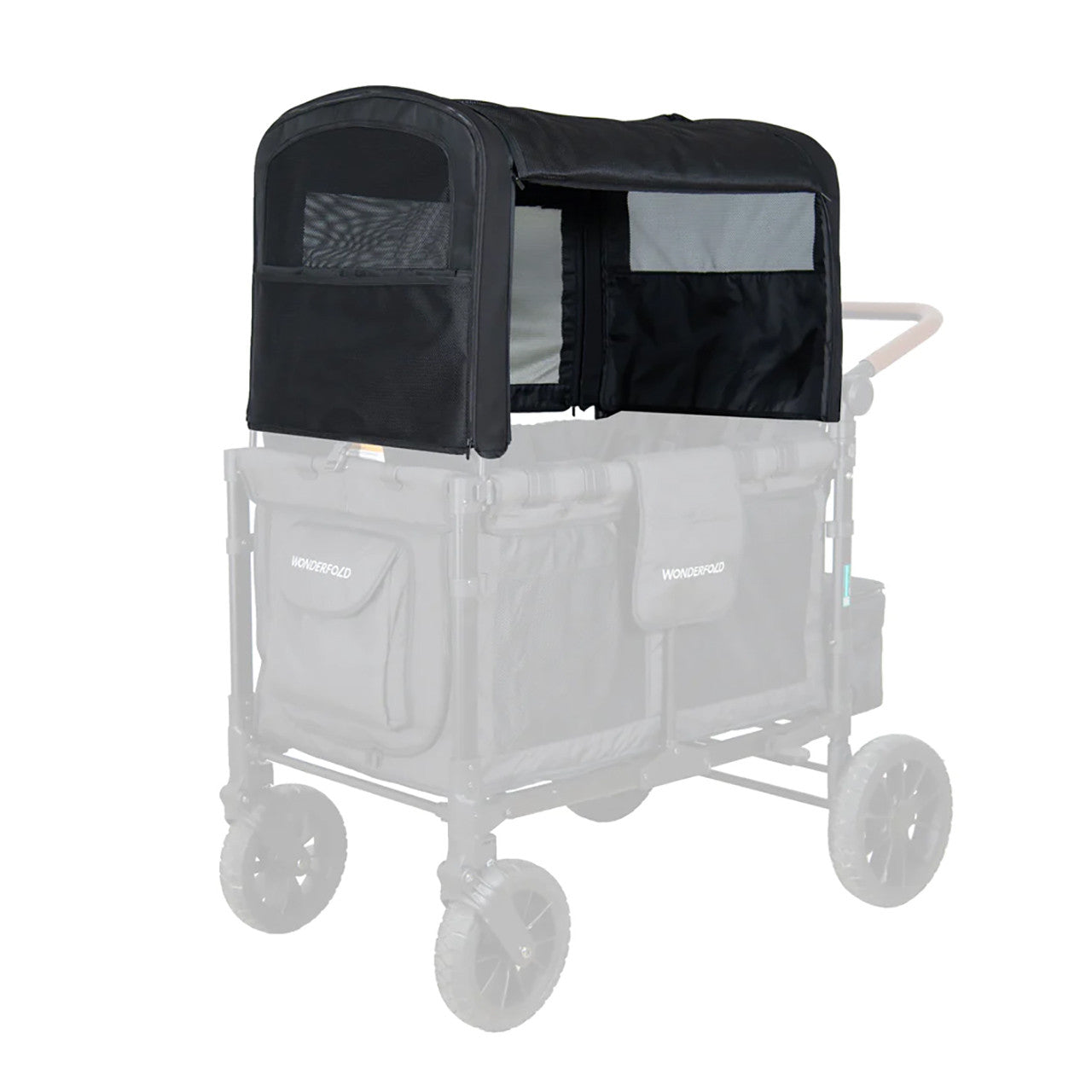 WonderFold Flex Canopy For W4 Elite & Luxe in Black- Bambi Baby