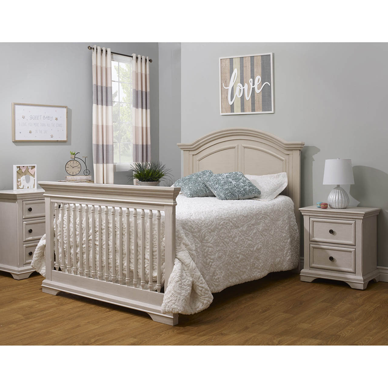 Fawn Baby Glacier Arched Crib in Brushed Ivory – Bambi Baby