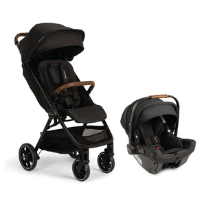 Black Nuna TRVL LX + PIPA urbn Travel System - Side View | Bambi Baby