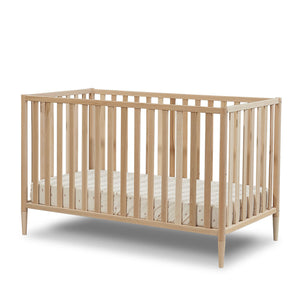 Natural Wood Sorelle Mia Convertible Crib - Front View | Bambi Baby