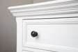 Sorelle Portico 5 Drawer Dresser - White - Bambi Baby
