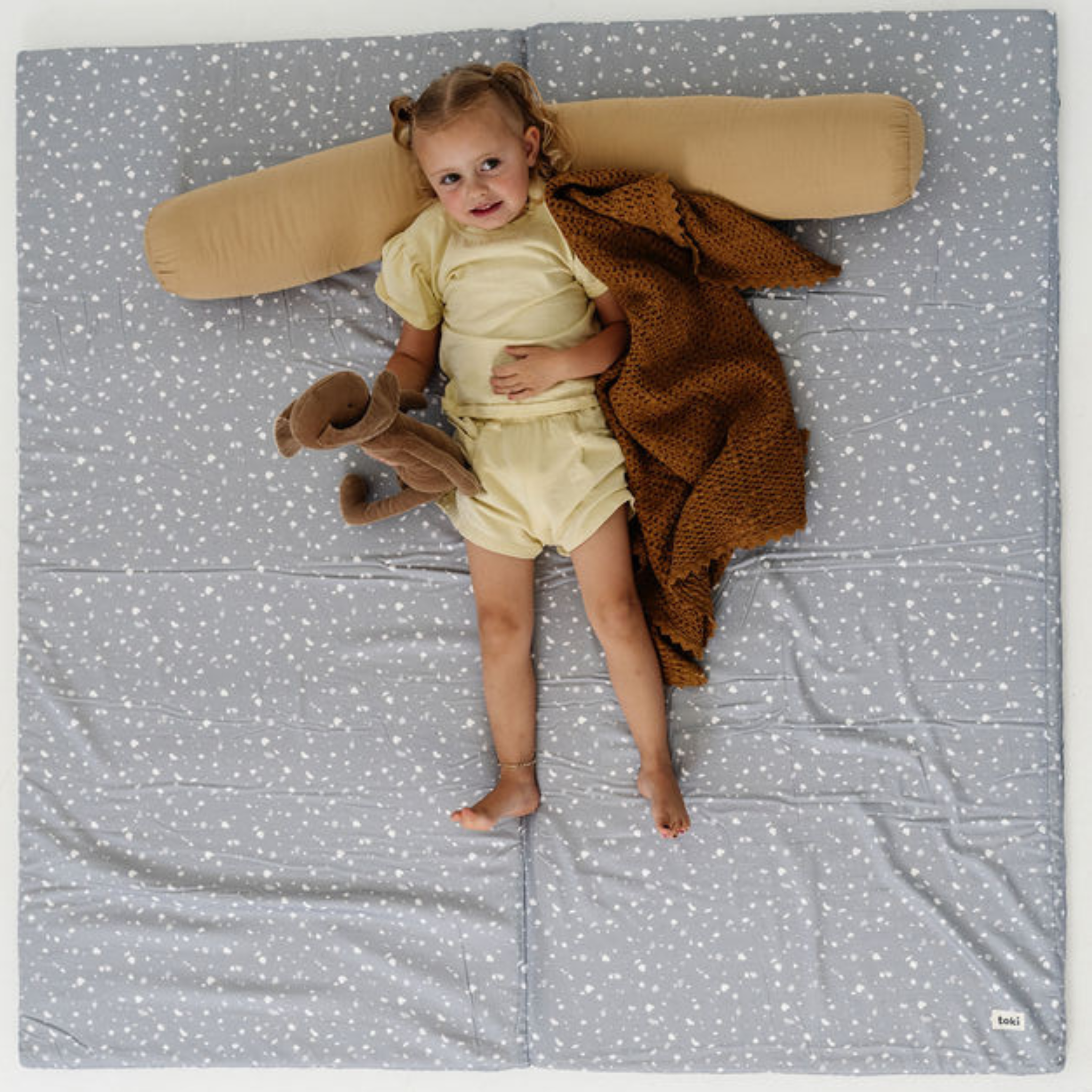 Toki Kids Terrazzo Slate Organic Cotton Mat- Bambi Baby