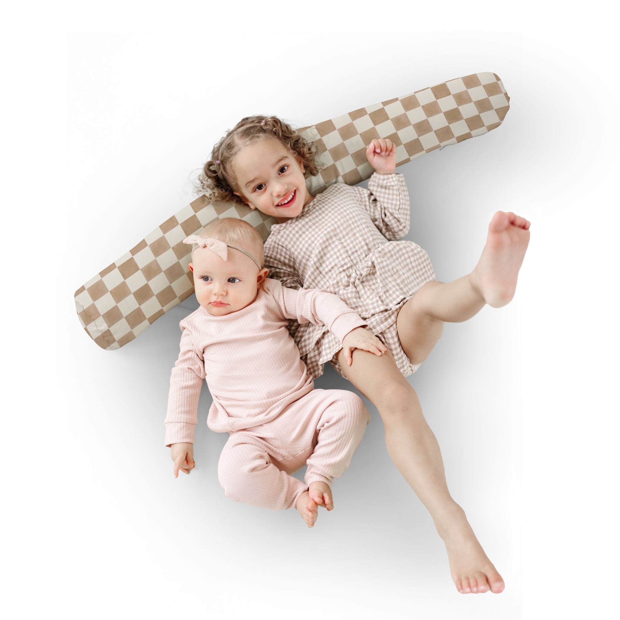 Toki Kids Checker Toffee Support Pillow- Bambi Baby