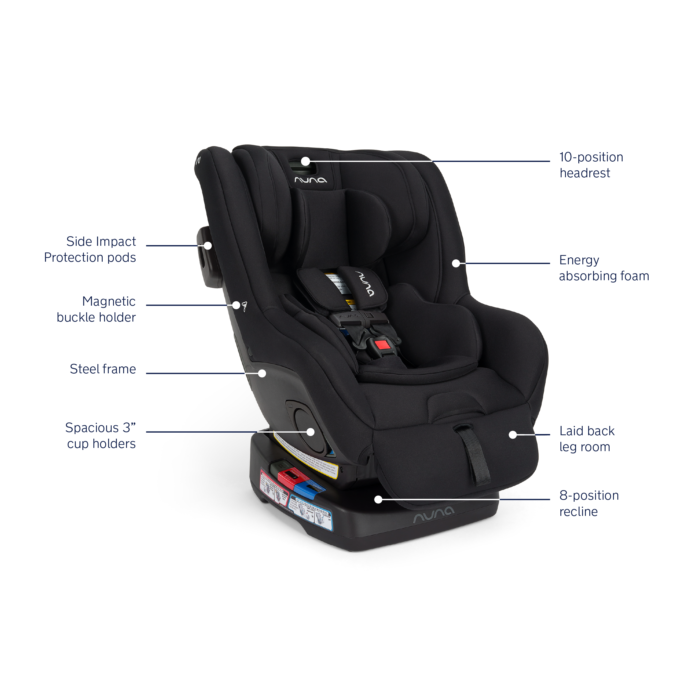 Nuna RAVA next Convertible Car Seat- Bambi Baby