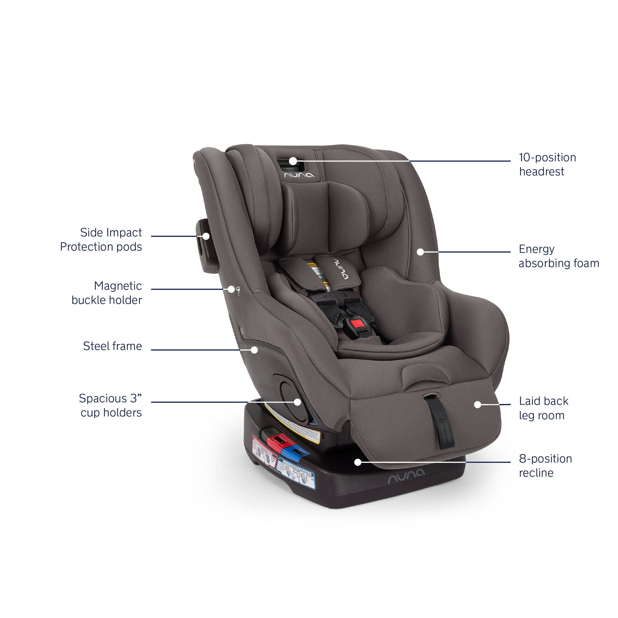 Nuna RAVA next Convertible Car Seat- Bambi Baby