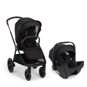 Caviar Black Nuna TRIV lx + PIPA urbn Travel System - Hero Product View | Bambi Baby