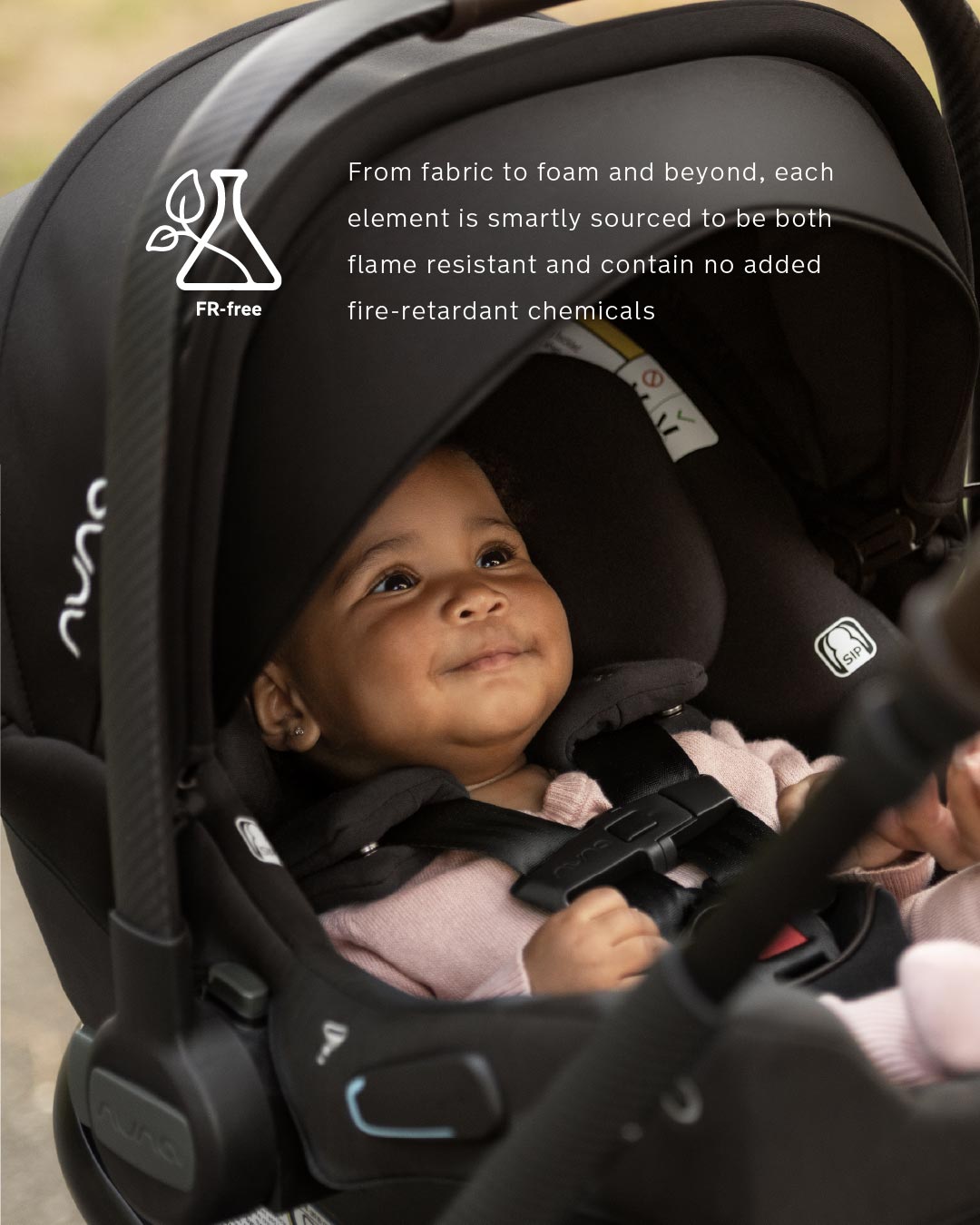 Nuna Pipa urbn + TRIV LX Travel System in Caviar- Bambi Baby