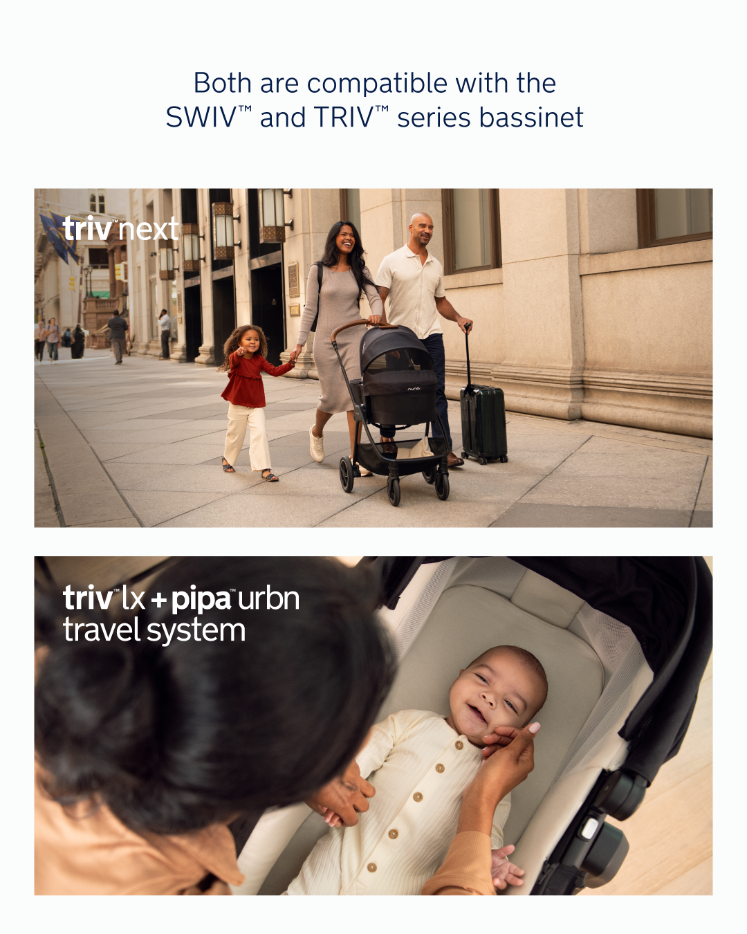 Nuna Pipa urbn + TRIV LX Travel System in Caviar- Bambi Baby