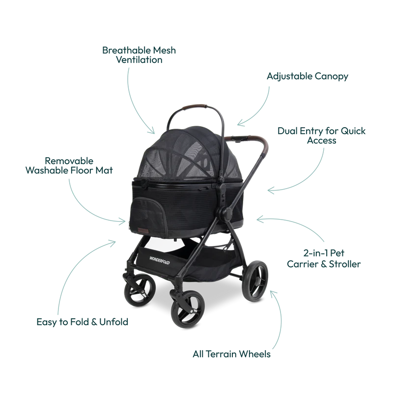 Wonderfold Buddy Pet Stroller- Bambi Baby