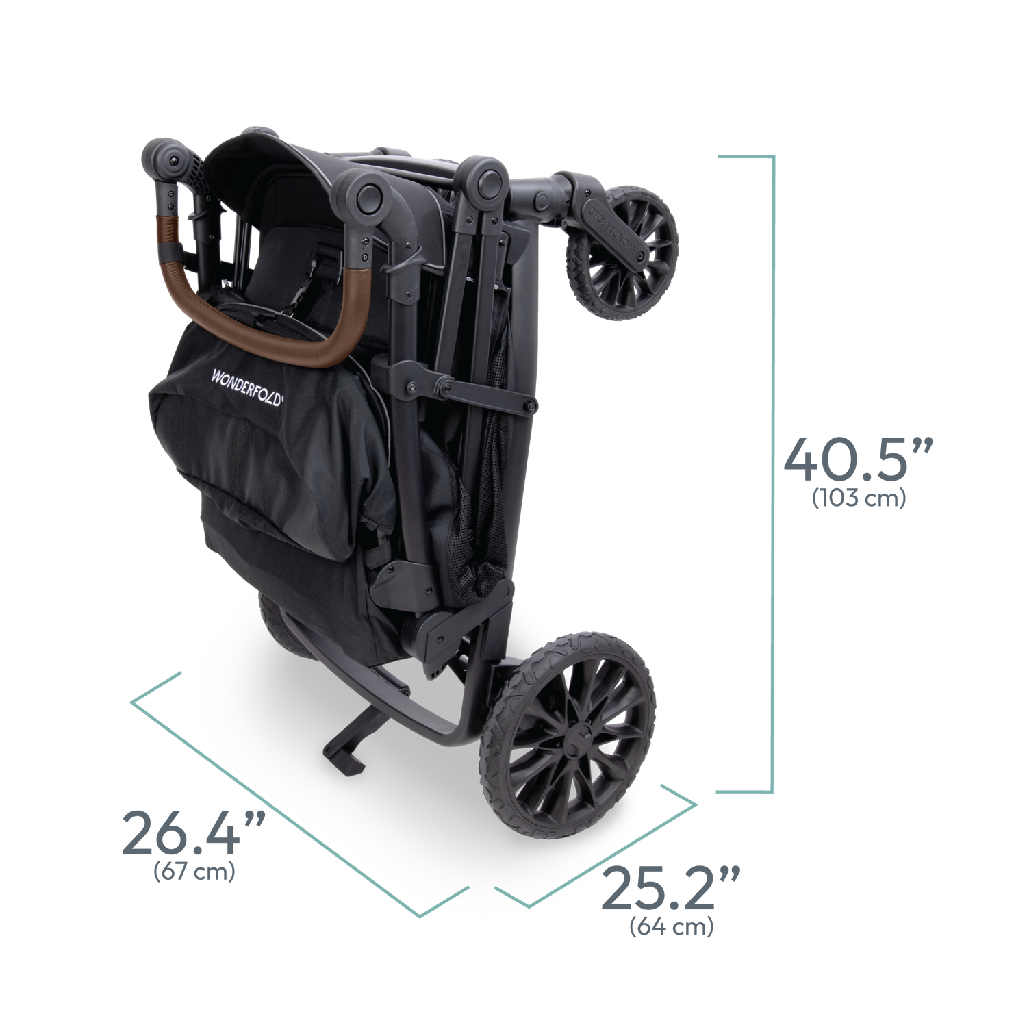 WonderFold L2 Double Stroller Wagon- Bambi Baby