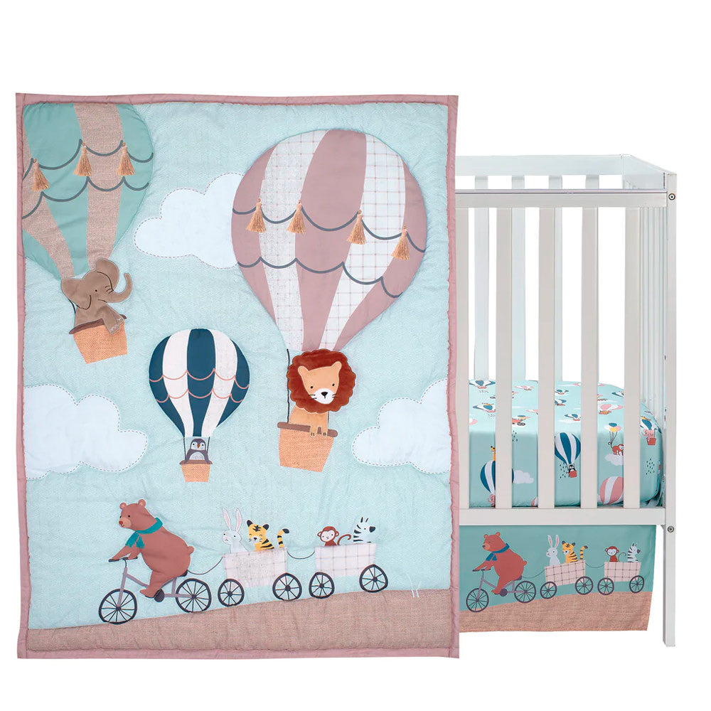 Juego de cama de 3 piezas Up Up and Away de Bedtime Originals- Bambi Baby