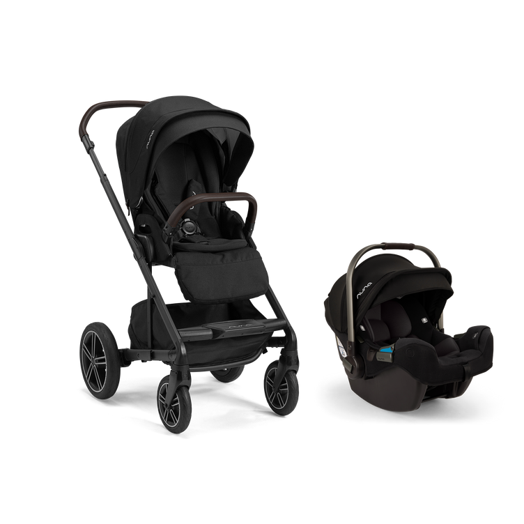 Nuna MIXX Next Stroller w/ Magnetic Buckle + PIPA RX Infant Car Seat Travel System- Bambi Baby