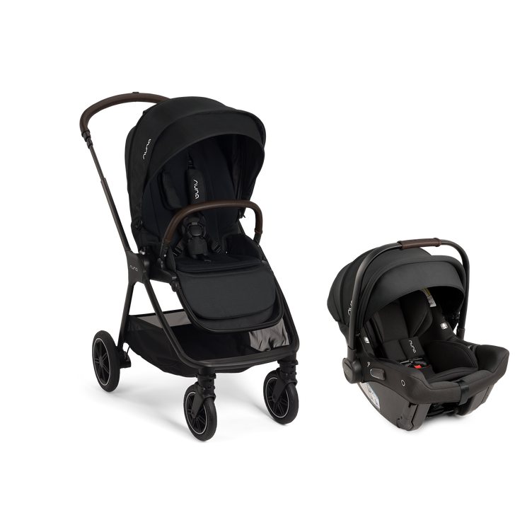 Nuna PIPA URBN + TRIV Next Travel System - Caviar/Chocolate- Bambi Baby