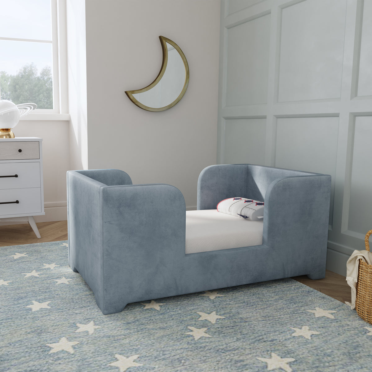 Westwood Design Theo Toddler Bed In Blue- Bambi Baby