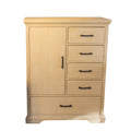 Sandstone Wood Pali Genova Door Chest with 4 Drawers - Front View | Bambi Baby