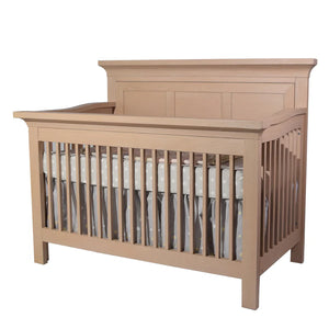 Pali Varese Convertible Crib - Straight leg With Wood Panel 3 Squares