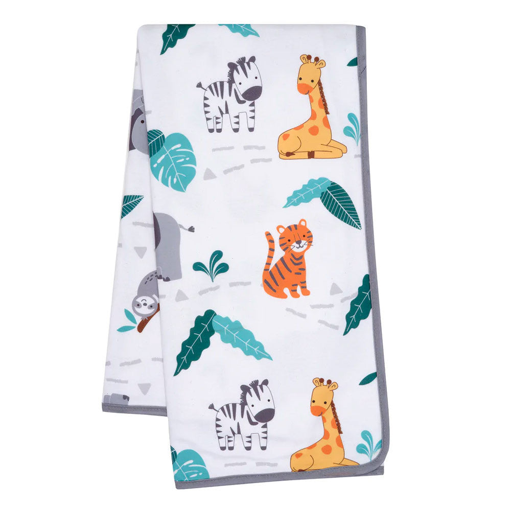 Bedtime Originals Mighty Jungle Blanket - Animal Print- Bambi Baby