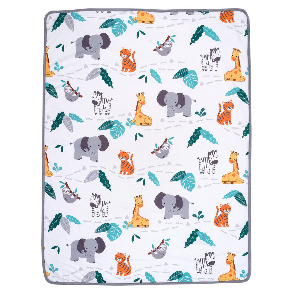 Bedtime Originals Mighty Jungle Blanket - Animal Print- Bambi Baby
