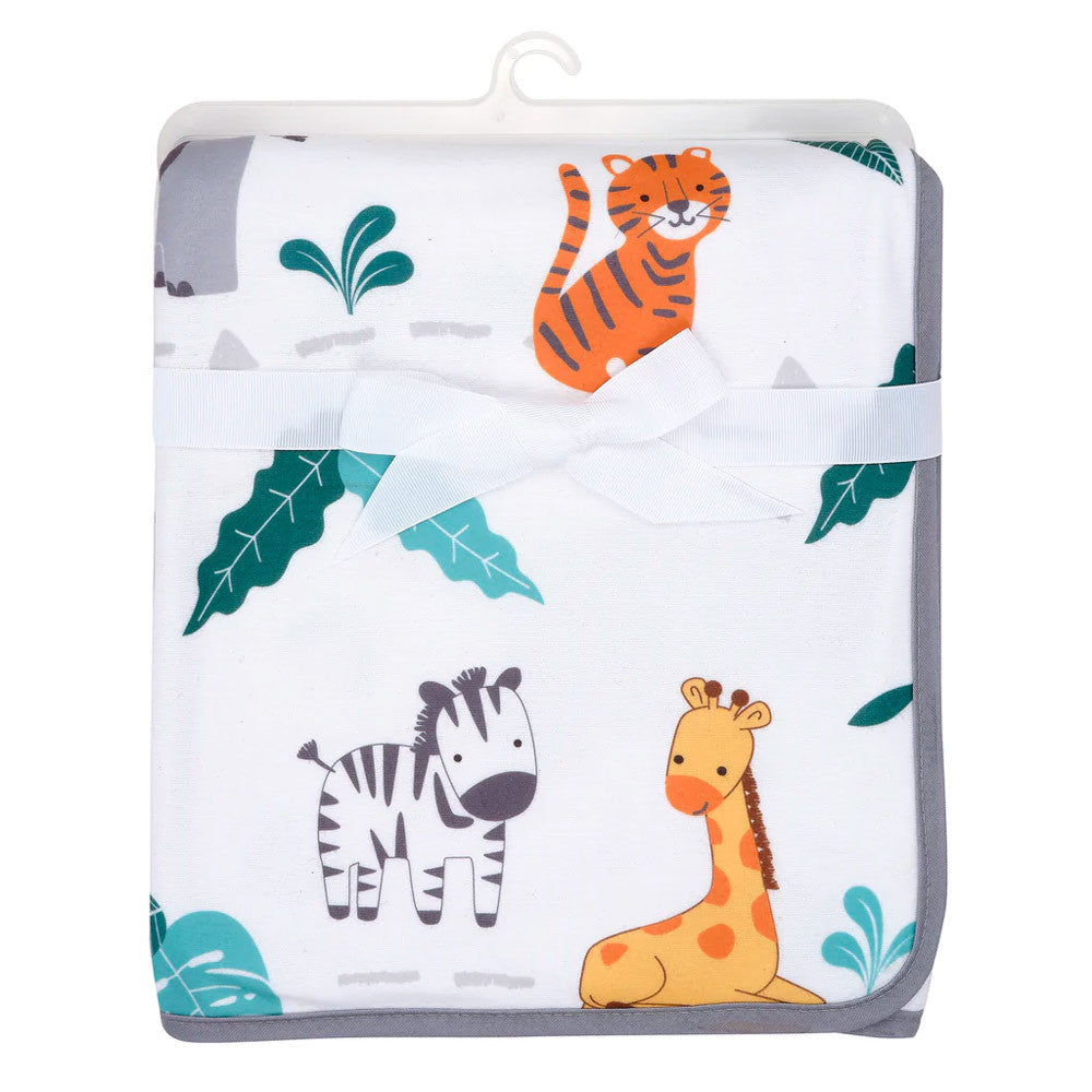 Bedtime Originals Mighty Jungle Blanket - Animal Print- Bambi Baby