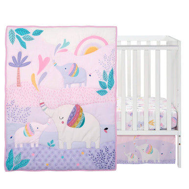 Bedtime Originals Elephant Dreams 3-Piece Bedding Set- Bambi Baby